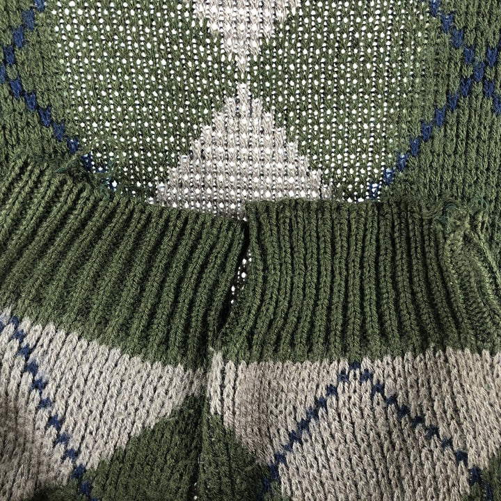 sveglia Argyle Pattern Acrylic Knit Cardigan Men's XL size /eaa492191