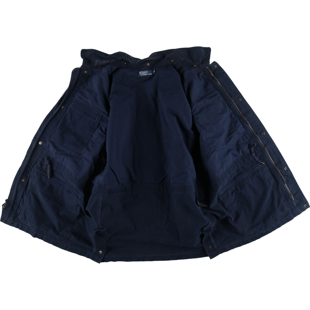 Ralph Lauren POLO by Ralph Lauren Safari Jacket, Men's XL cotton navy blue type Vintage Second Hand