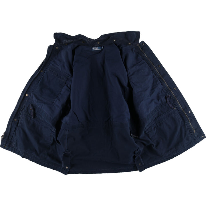 Ralph Lauren POLO by Ralph Lauren Safari Jacket, Men's XL cotton navy blue type Vintage Second Hand
