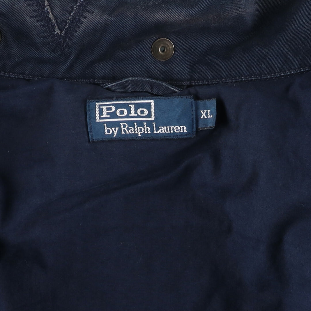 Ralph Lauren POLO by Ralph Lauren Safari Jacket, Men's XL cotton navy blue type Vintage Second Hand