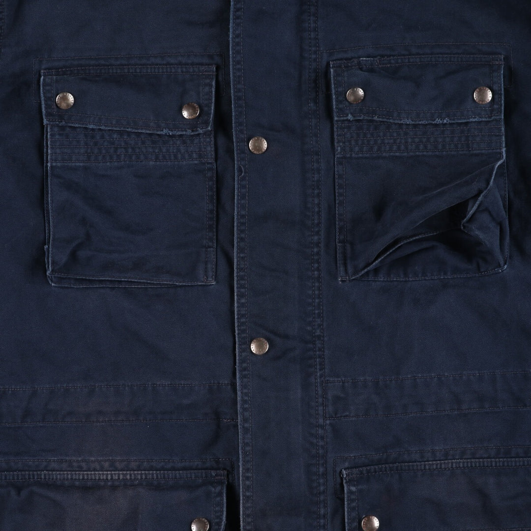 Ralph Lauren POLO by Ralph Lauren Safari Jacket, Men's XL cotton navy blue type Vintage Second Hand