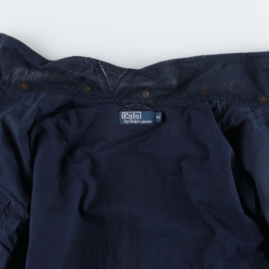 Ralph Lauren POLO by Ralph Lauren Safari Jacket, Men's XL cotton navy blue type Vintage Second Hand