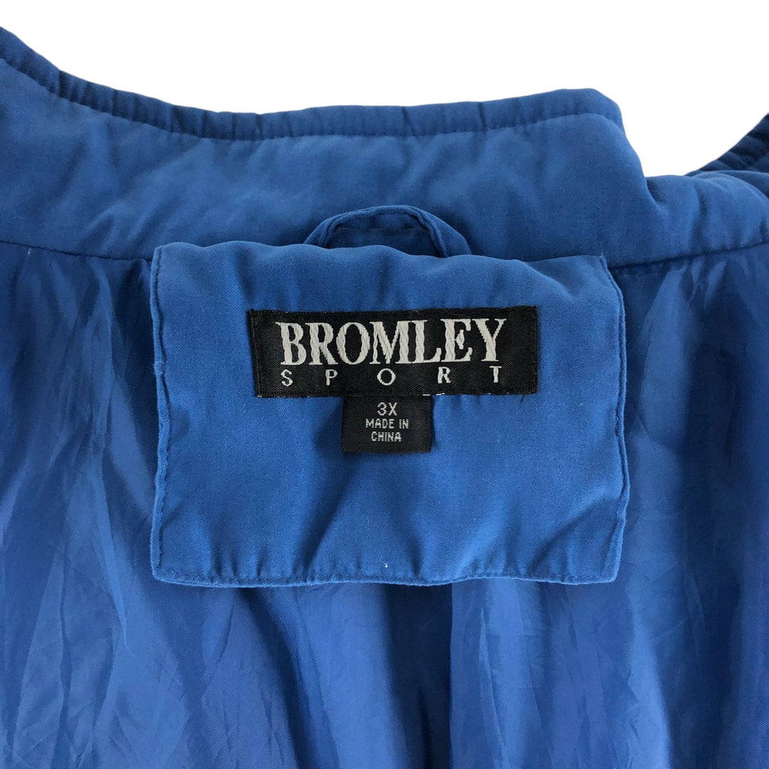 Big size BROMLEY SPORT padded mountain parka shell jacket puffer jacket women's XXXL equivalent polyester blue type Vintage Second Hand