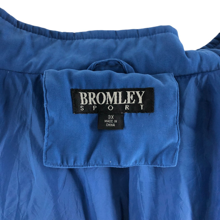 Big size BROMLEY SPORT padded mountain parka shell jacket puffer jacket women's XXXL equivalent polyester blue type Vintage Second Hand