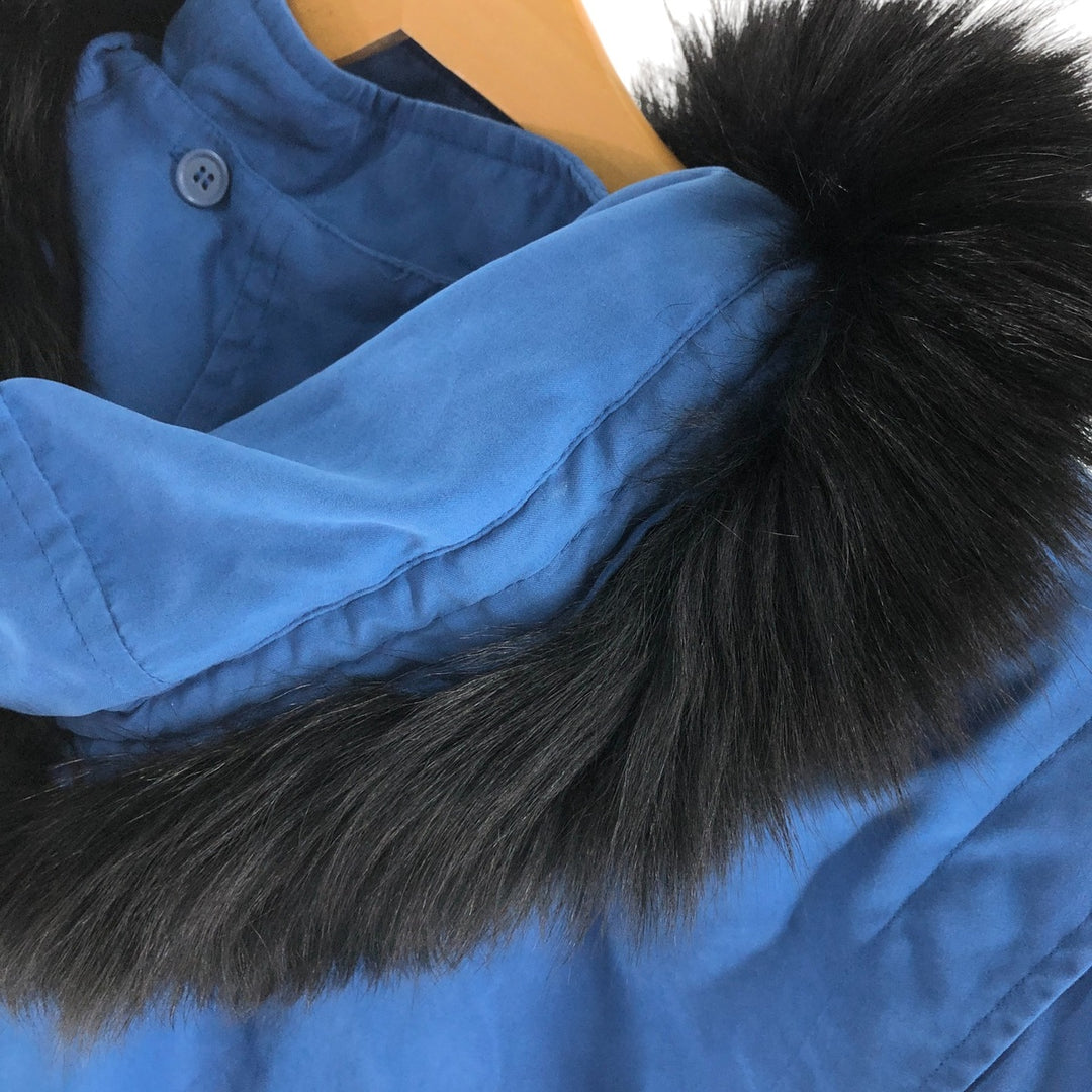 Big size BROMLEY SPORT padded mountain parka shell jacket puffer jacket women's XXXL equivalent polyester blue type Vintage Second Hand