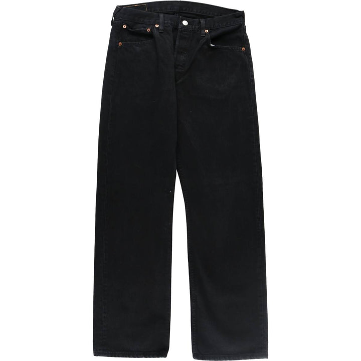 Levi's 501 Euro Model Black Denim Straight Denim Pants Men's W33 equivalent / eaa492233