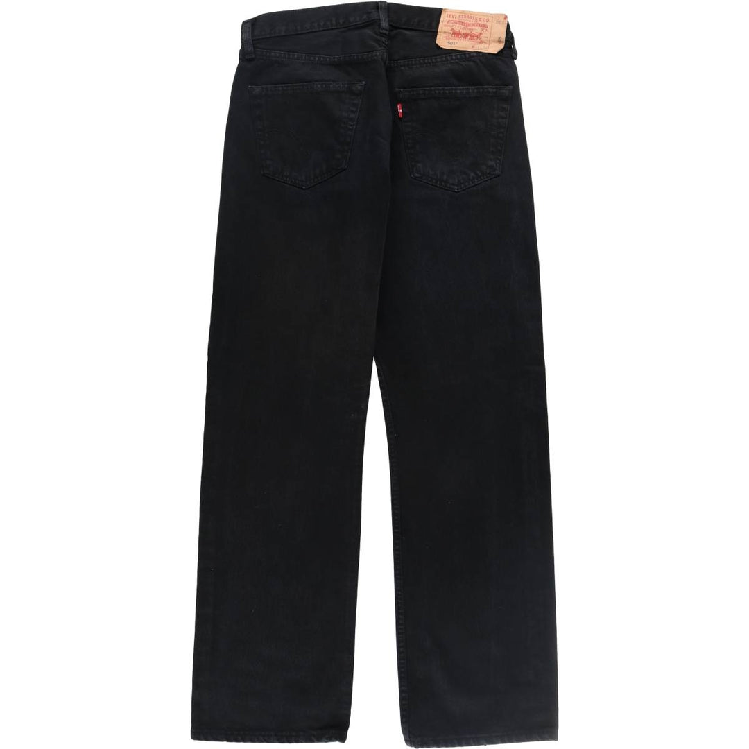 Levi's 501 Euro Model Black Denim Straight Denim Pants Men's W33 equivalent / eaa492233