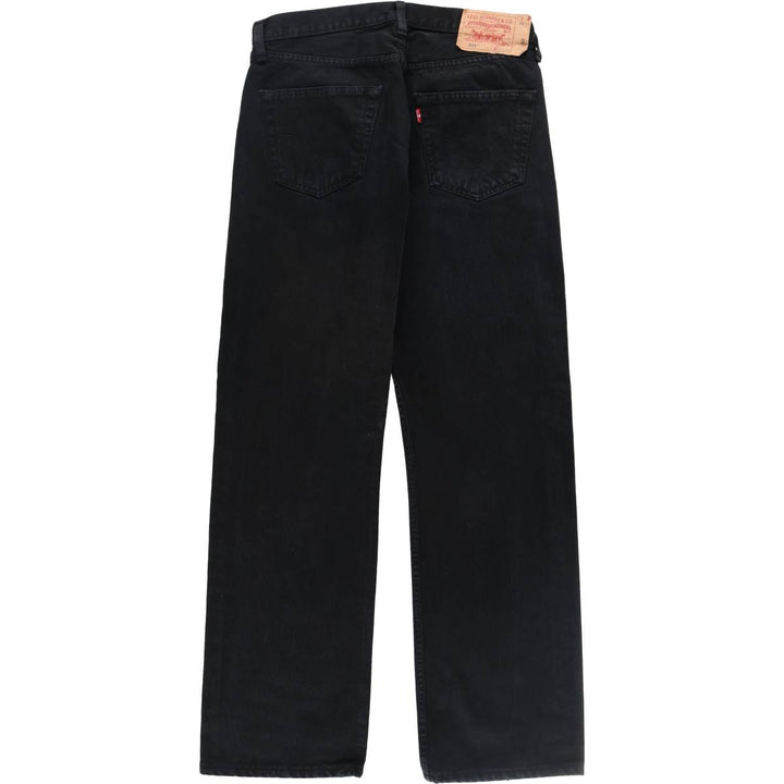 Levi's 501 Euro Model Black Denim Straight Denim Pants Men's W33 equivalent / eaa492233