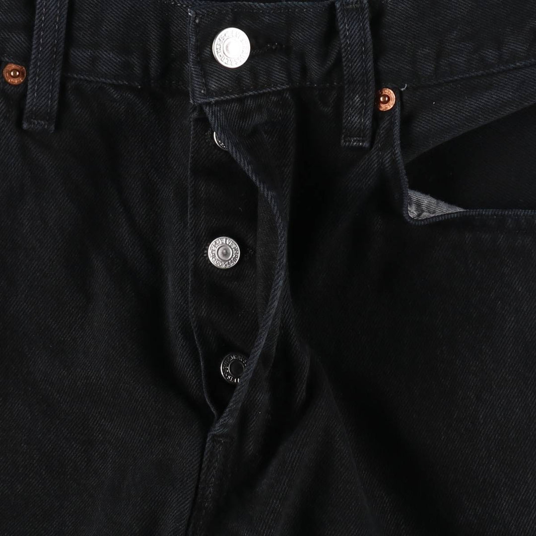 Levi's 501 Euro Model Black Denim Straight Denim Pants Men's W33 equivalent / eaa492233