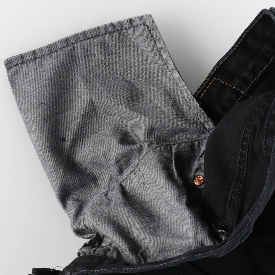 Levi's 501 Euro Model Black Denim Straight Denim Pants Men's W33 equivalent / eaa492233