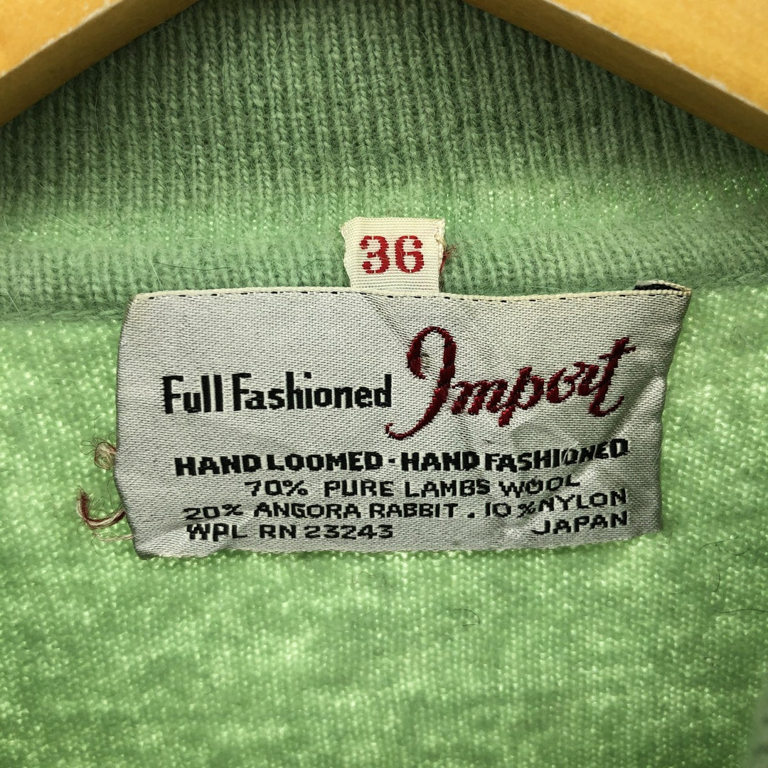 Full Fashioned Import Collared Wool Knit Cardigan Women's S Size Vintage /eaa492255