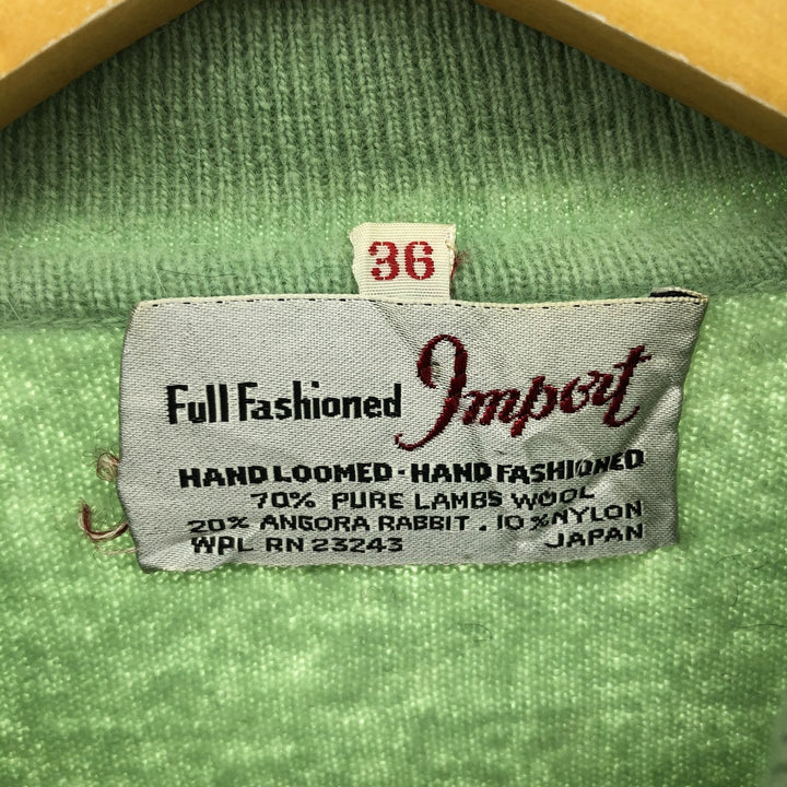 Full Fashioned Import Collared Wool Knit Cardigan Women's S Size Vintage /eaa492255