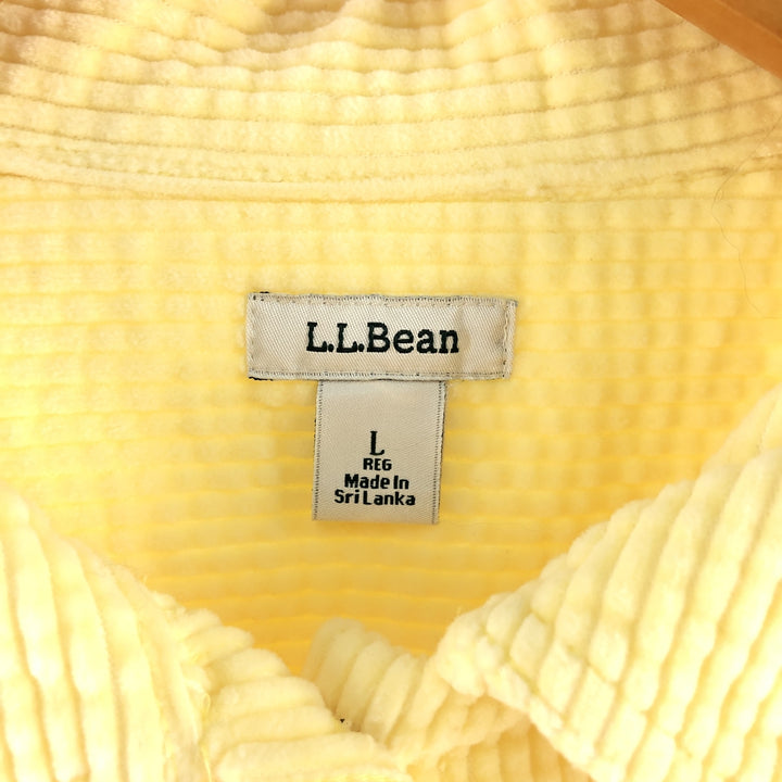 LLBean Long Sleeve Corduroy Shirt Box Shirt Women's Size L /eaa492266