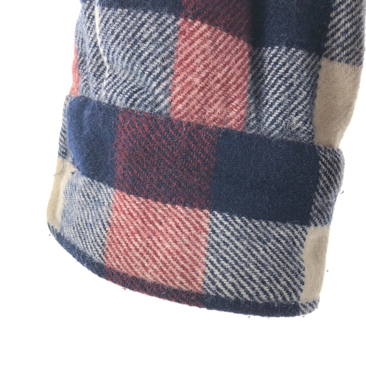 1970'S ~ Sears KINGS ROAD Tartan Check Wool Shirt Men's M Size Vintage / eaa492282