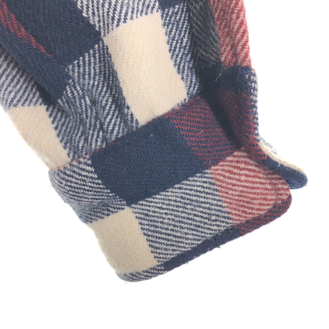 1970'S ~ Sears KINGS ROAD Tartan Check Wool Shirt Men's M Size Vintage / eaa492282