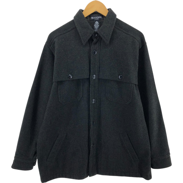 BRANDINI Wool Box Shirt Men's M size /eaa492289