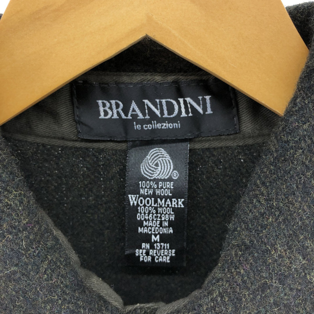 BRANDINI Wool Box Shirt Men's M size /eaa492289