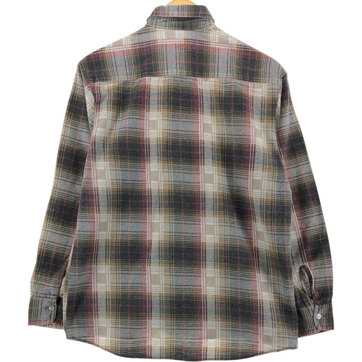 80'S OZARK TRAIL Long Sleeve Light Flannel Check Shirt Men's M Size Vintage /eaa492301