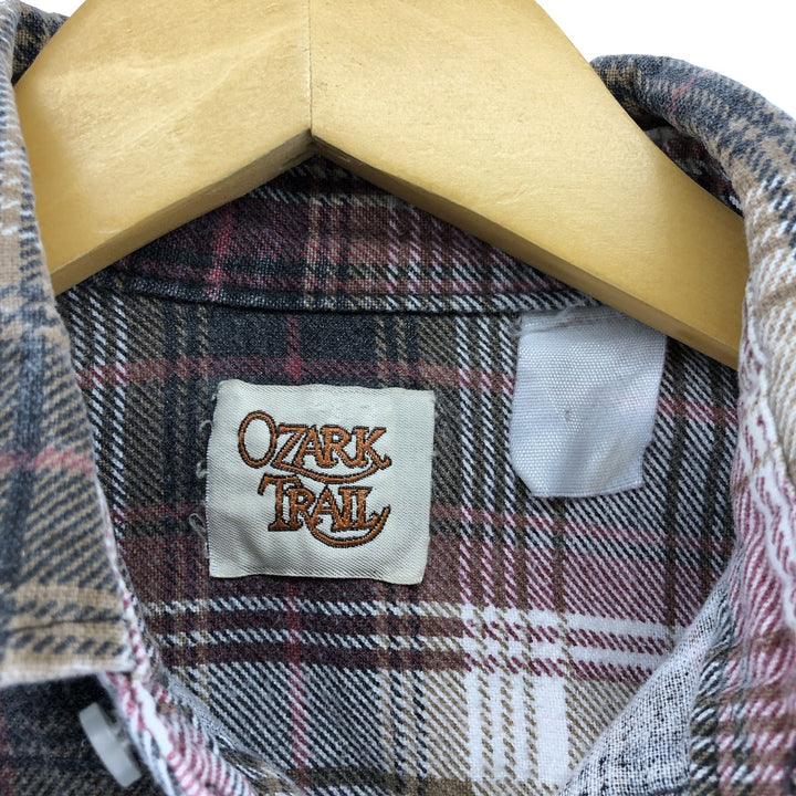 80'S OZARK TRAIL Long Sleeve Light Flannel Check Shirt Men's M Size Vintage /eaa492301