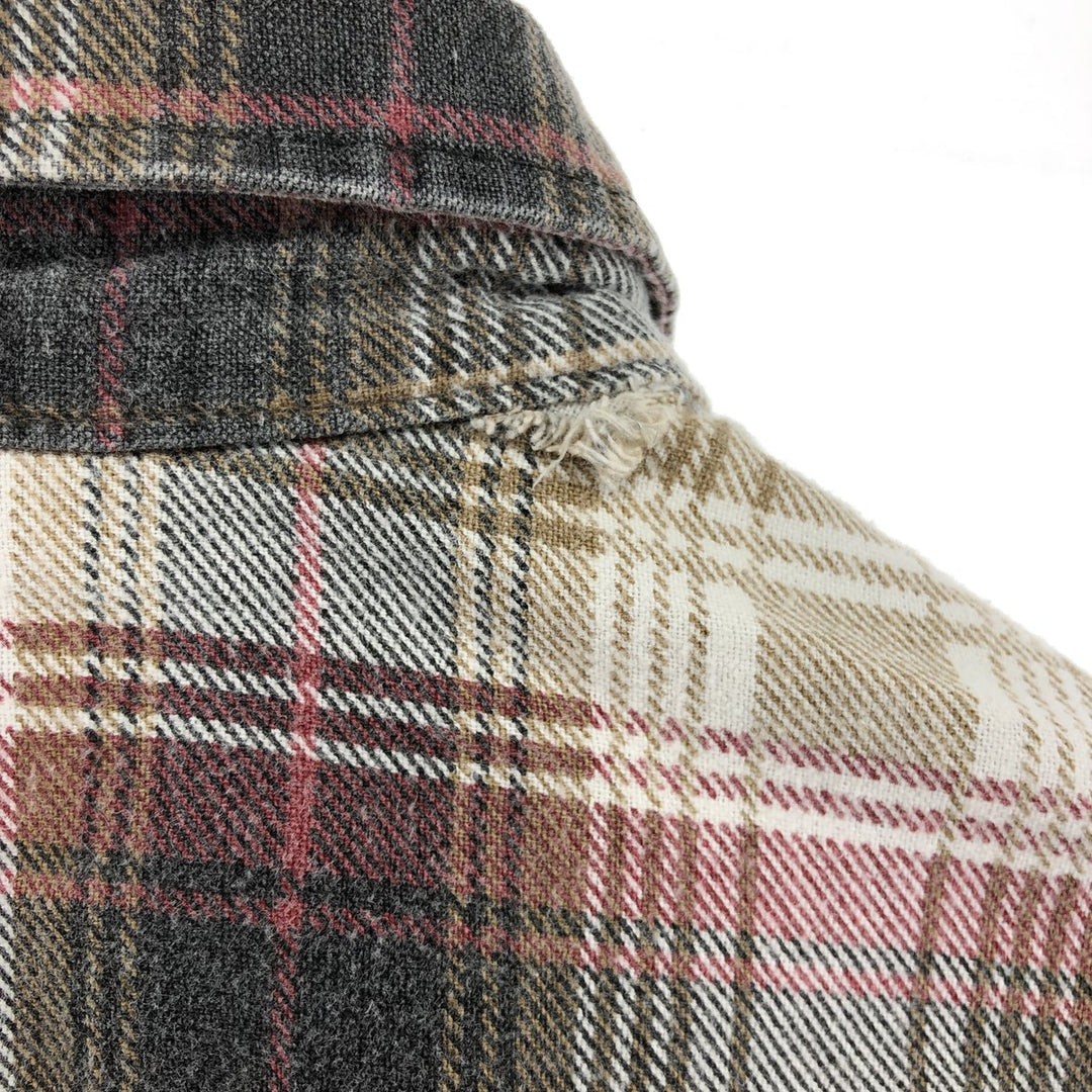 80'S OZARK TRAIL Long Sleeve Light Flannel Check Shirt Men's M Size Vintage /eaa492301