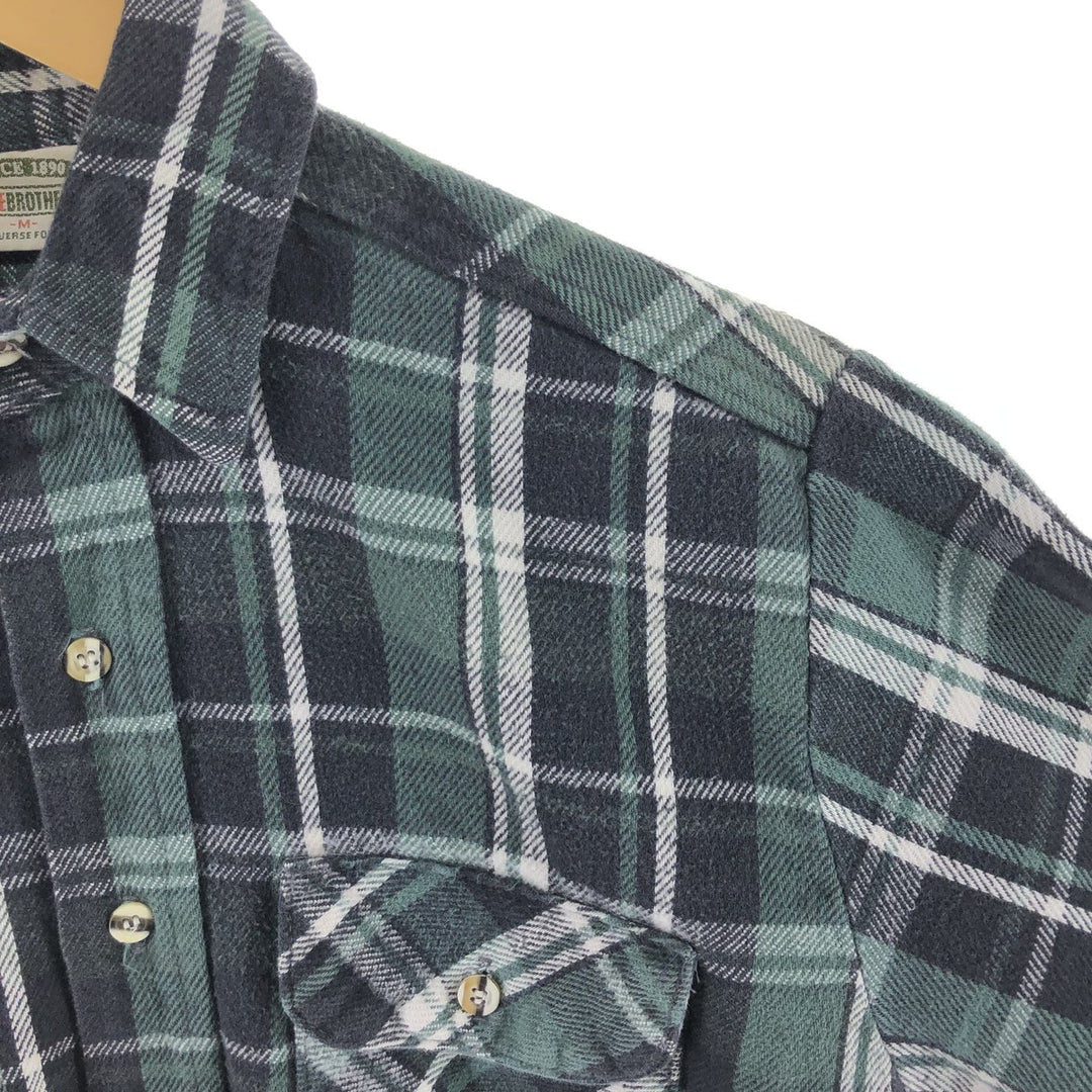 90'S Five Brother Long Sleeve Flannel Check Shirt Men's Medium Vintage /eaa492302