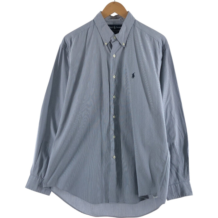 Ralph Lauren MARLOWE Multi-Stripe Long Sleeve Button-Down Striped Shirt Men's L size / eaa492383