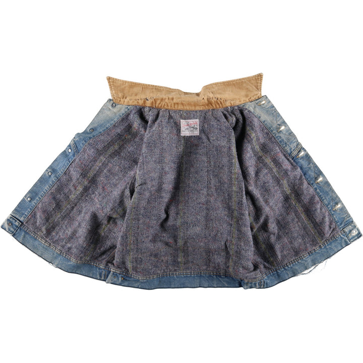 70s~80'S Lee STORM RIDER denim jacket, denim jacket, made in USA, men's size L, vintage /eaa492425