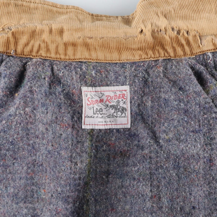 70s~80'S Lee STORM RIDER denim jacket, denim jacket, made in USA, men's size L, vintage /eaa492425