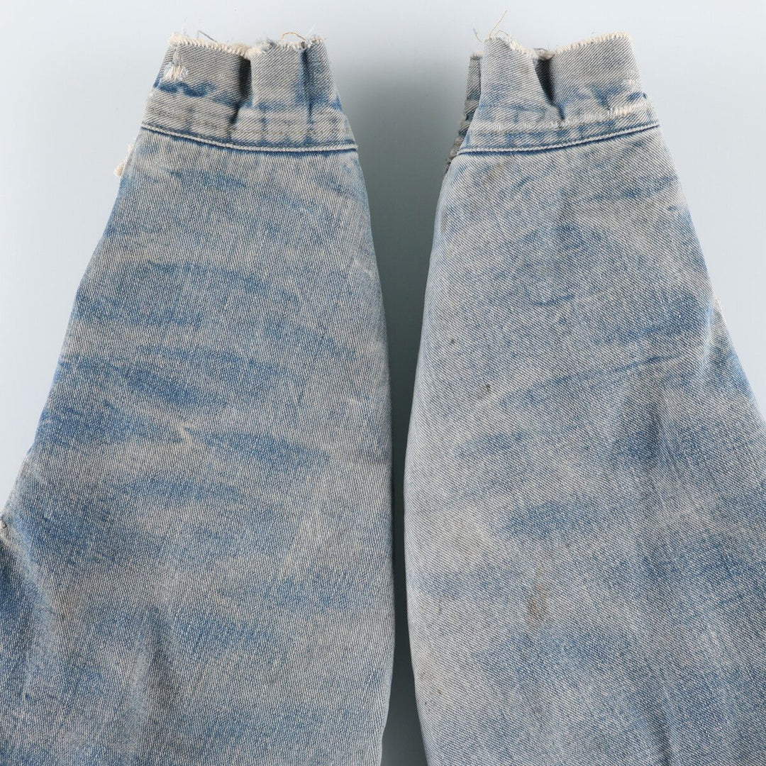 70s~80'S Lee STORM RIDER denim jacket, denim jacket, made in USA, men's size L, vintage /eaa492425