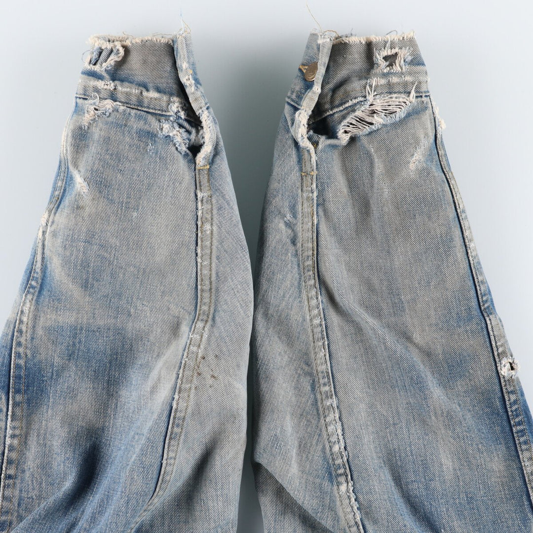 70s~80'S Lee STORM RIDER denim jacket, denim jacket, made in USA, men's size L, vintage /eaa492425