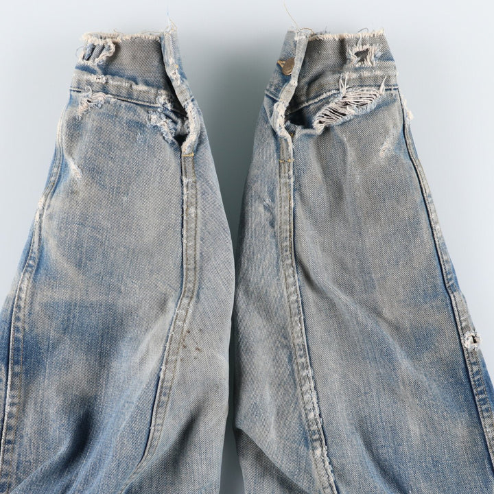 70s~80'S Lee STORM RIDER denim jacket, denim jacket, made in USA, men's size L, vintage /eaa492425