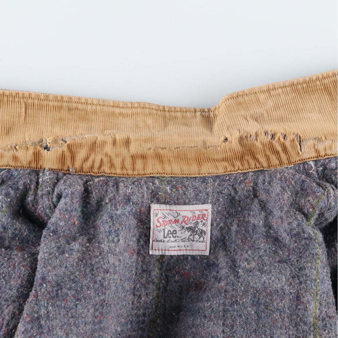 70s~80'S Lee STORM RIDER denim jacket, denim jacket, made in USA, men's size L, vintage /eaa492425