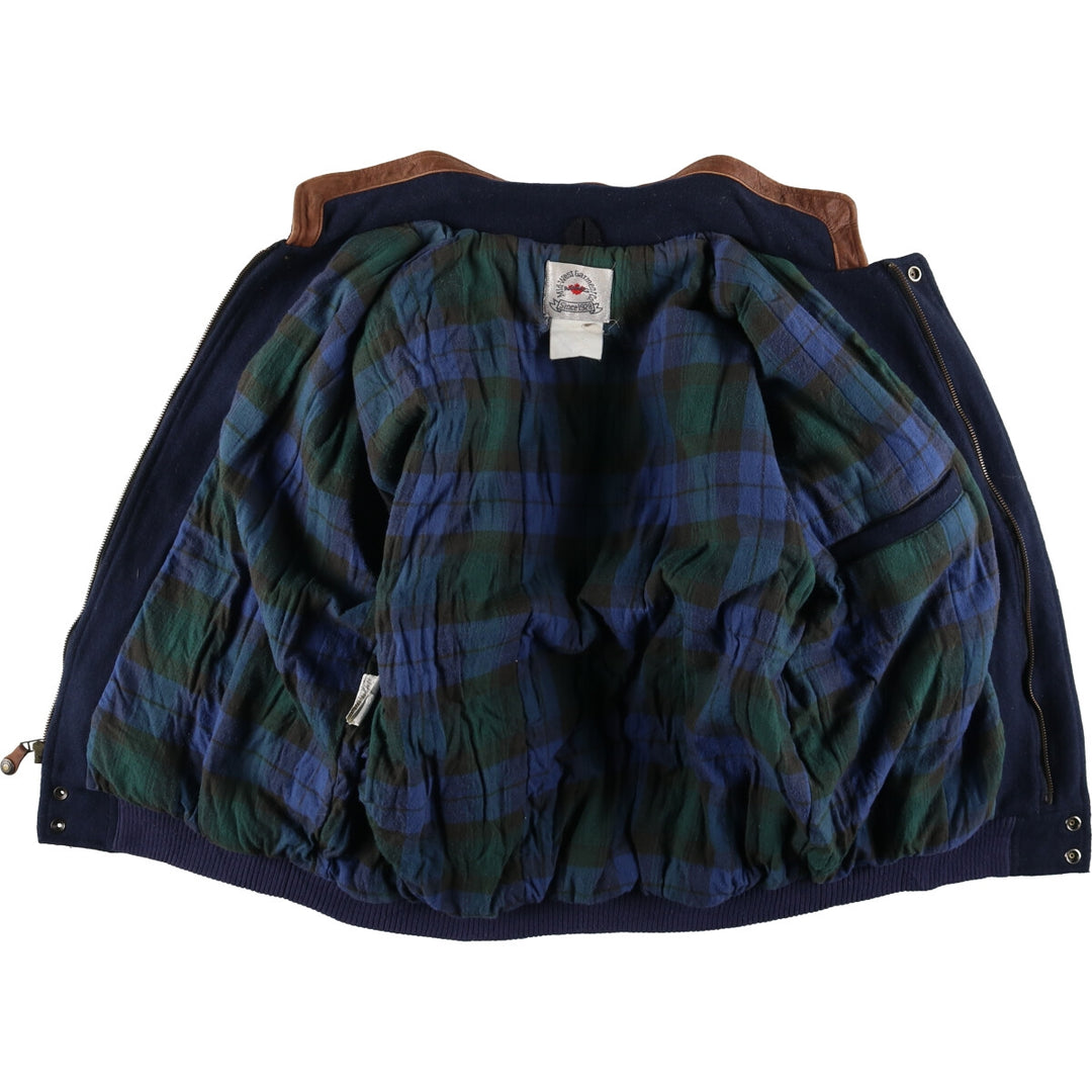 MID WEST GARMENT CO. Leather sleeve wool varsity jacket award jacket varsity jacket men's size L /eaa492464