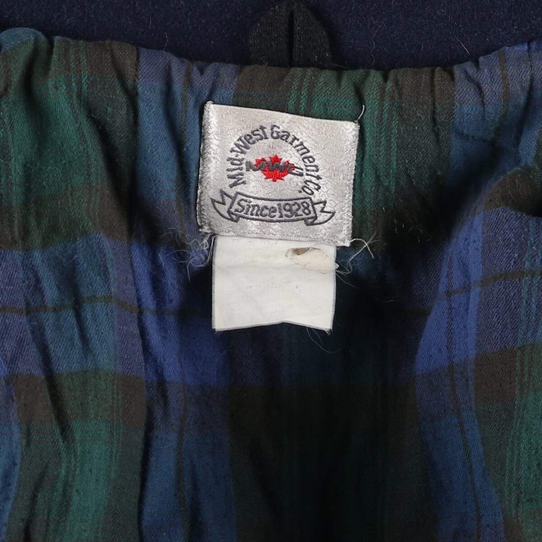 MID WEST GARMENT CO. Leather sleeve wool varsity jacket award jacket varsity jacket men's size L /eaa492464