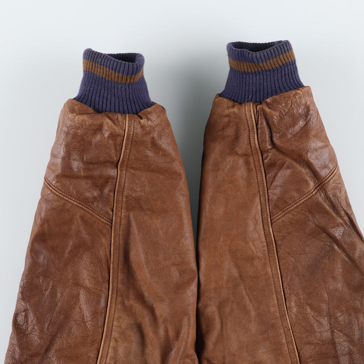 MID WEST GARMENT CO. Leather sleeve wool varsity jacket award jacket varsity jacket men's size L /eaa492464