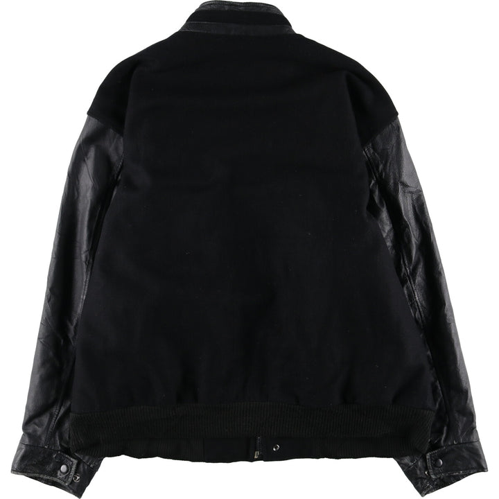 90'S MPM Leather Sleeve Wool Varsity Jacket Award Jacket Varsity Jacket Men's XL Vintage /eaa492465