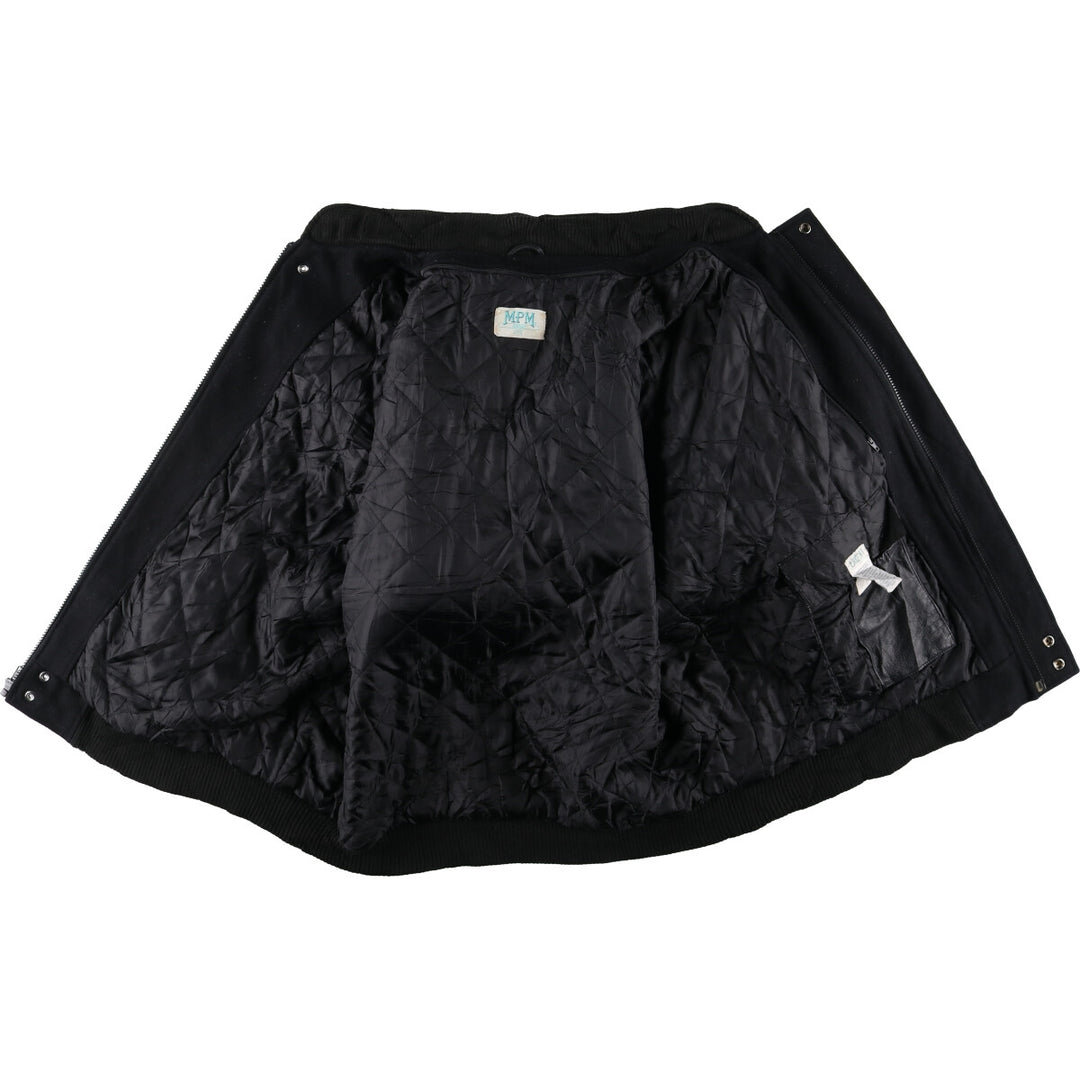 90'S MPM Leather Sleeve Wool Varsity Jacket Award Jacket Varsity Jacket Men's XL Vintage /eaa492465