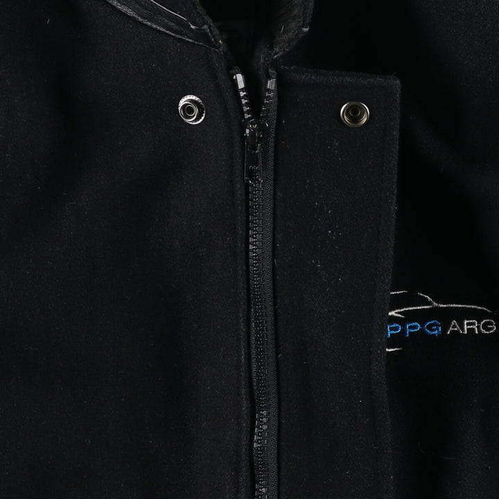 90'S MPM Leather Sleeve Wool Varsity Jacket Award Jacket Varsity Jacket Men's XL Vintage /eaa492465