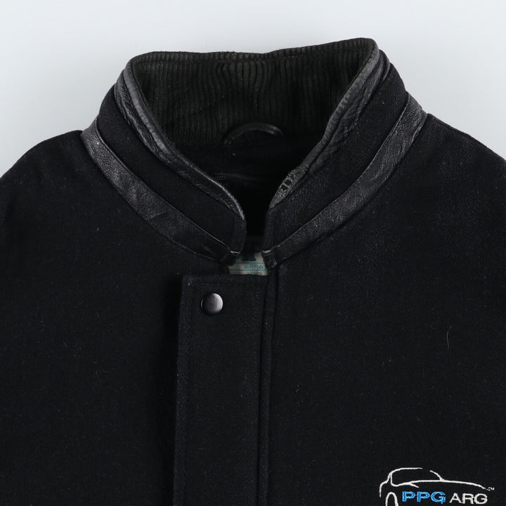 90'S MPM Leather Sleeve Wool Varsity Jacket Award Jacket Varsity Jacket Men's XL Vintage /eaa492465