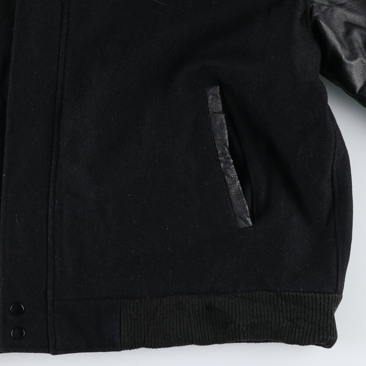 90'S MPM Leather Sleeve Wool Varsity Jacket Award Jacket Varsity Jacket Men's XL Vintage /eaa492465