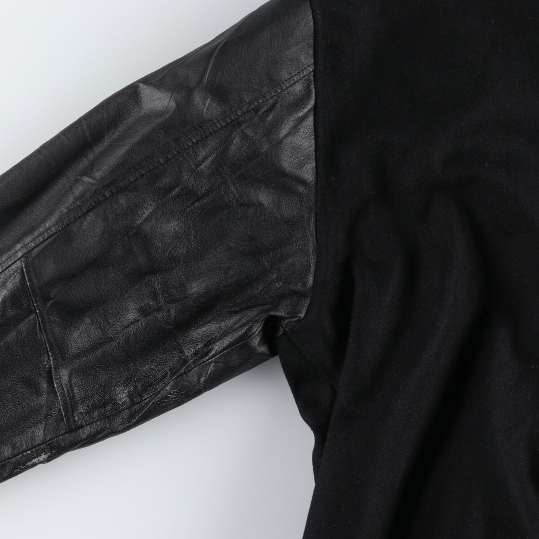 90'S MPM Leather Sleeve Wool Varsity Jacket Award Jacket Varsity Jacket Men's XL Vintage /eaa492465