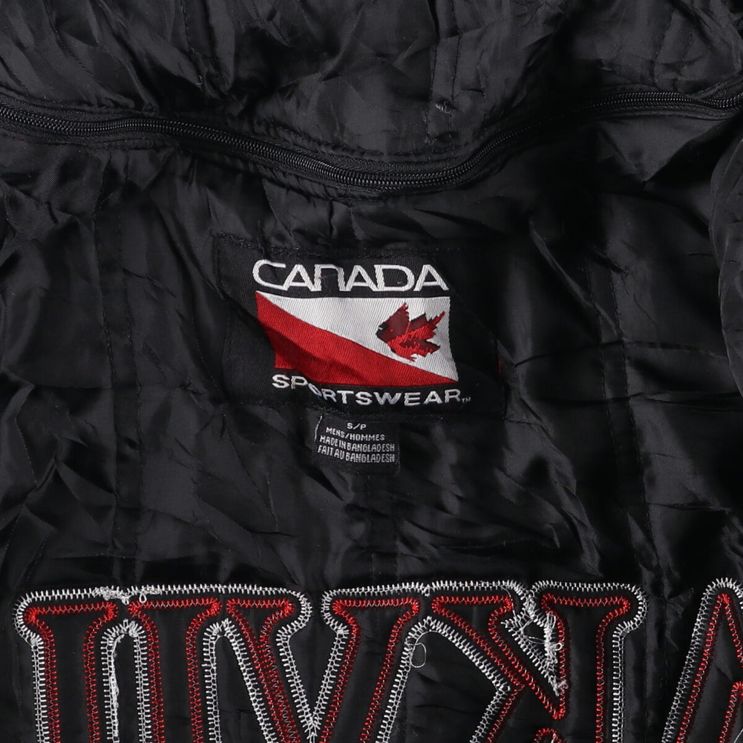 CANADA SPORTSWEAR Leather Sleeve Wool Stadium Jacket Award Jacket Varsity Jacket Men's S Size /eaa492466