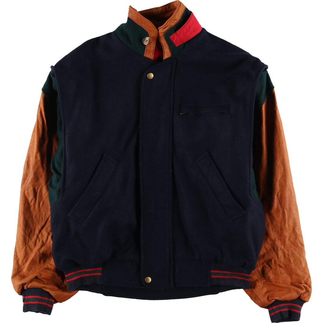 GANT Leather Sleeve Wool Stadium Jacket Award Jacket Varsity Jacket Men's M Size /eaa492470