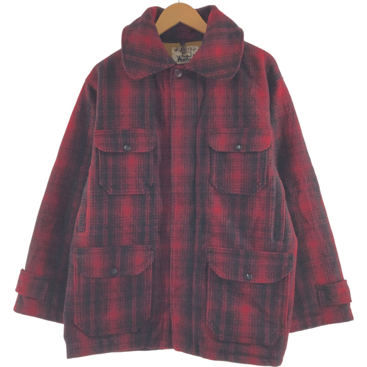 70'S WOOLRICH Ombre Check Wool Mackinaw Jacket Men's XL Vintage /eaa492476
