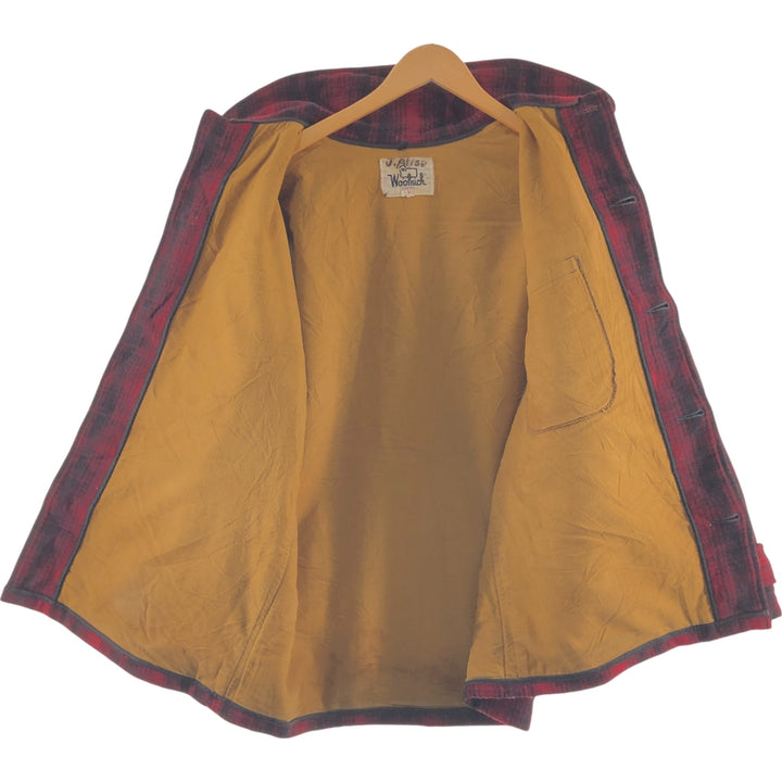 70'S WOOLRICH Ombre Check Wool Mackinaw Jacket Men's XL Vintage /eaa492476