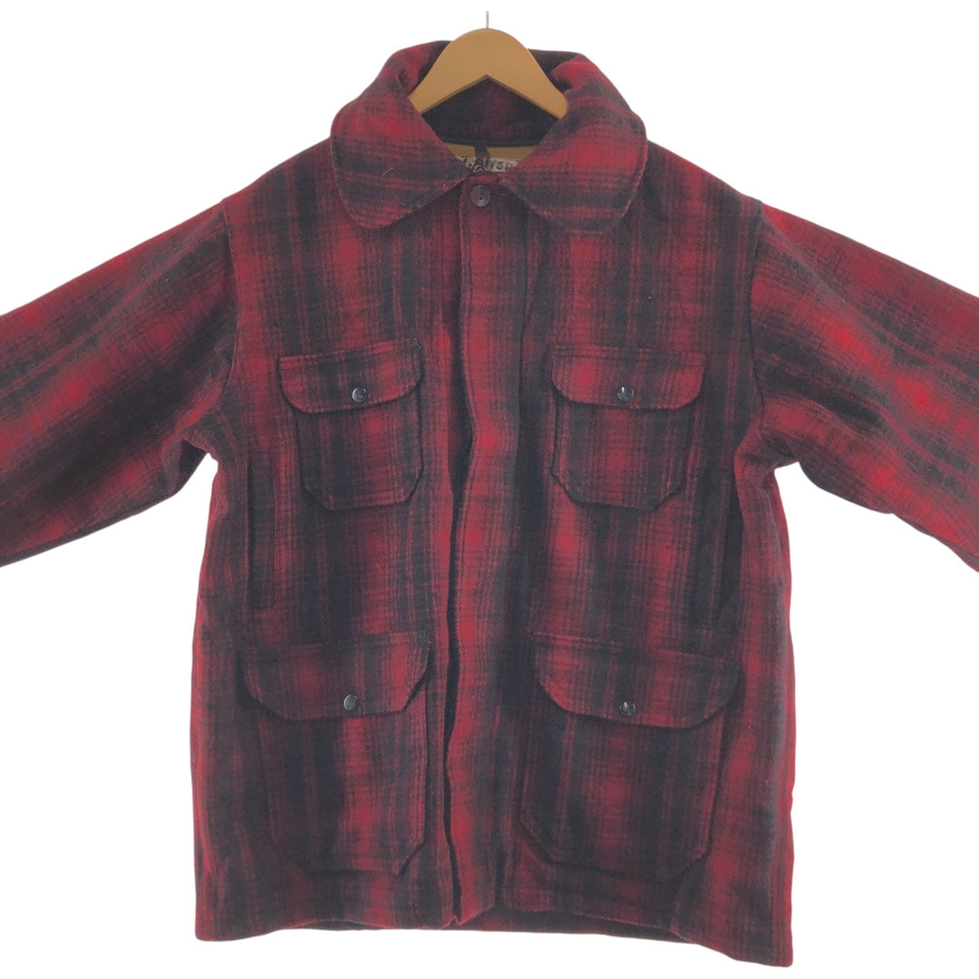 70'S WOOLRICH Ombre Check Wool Mackinaw Jacket Men's XL Vintage /eaa492476