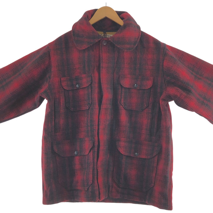 70'S WOOLRICH Ombre Check Wool Mackinaw Jacket Men's XL Vintage /eaa492476