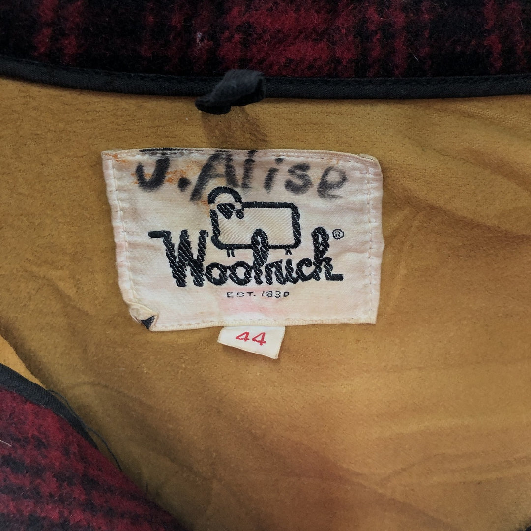 70'S WOOLRICH Ombre Check Wool Mackinaw Jacket Men's XL Vintage /eaa492476