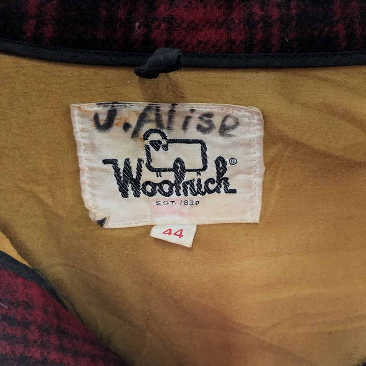 70'S WOOLRICH Ombre Check Wool Mackinaw Jacket Men's XL Vintage /eaa492476