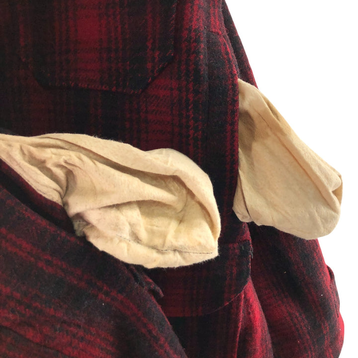 70'S WOOLRICH Ombre Check Wool Mackinaw Jacket Men's XL Vintage /eaa492476